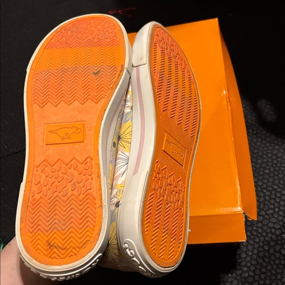 Rocket dog jumpin Beverly cotton pink women’s 9.5 pale pink blue floral - Picture 4 of 8